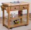 2178ROSedona Butcher Block Kitchen Island Table w/Casters By Sunny Designs From Design Center Furniture Store of Orange County CA